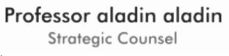 Professor aladin aladin